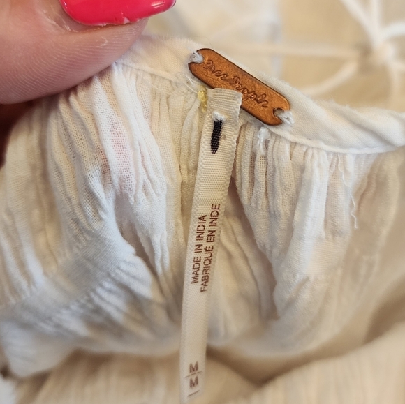 Free People Oversized white maxi dress Pockets medium oversized - Picture 4 of 15